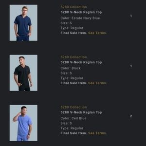 Jaanuu Scrub Set - Size S - Male